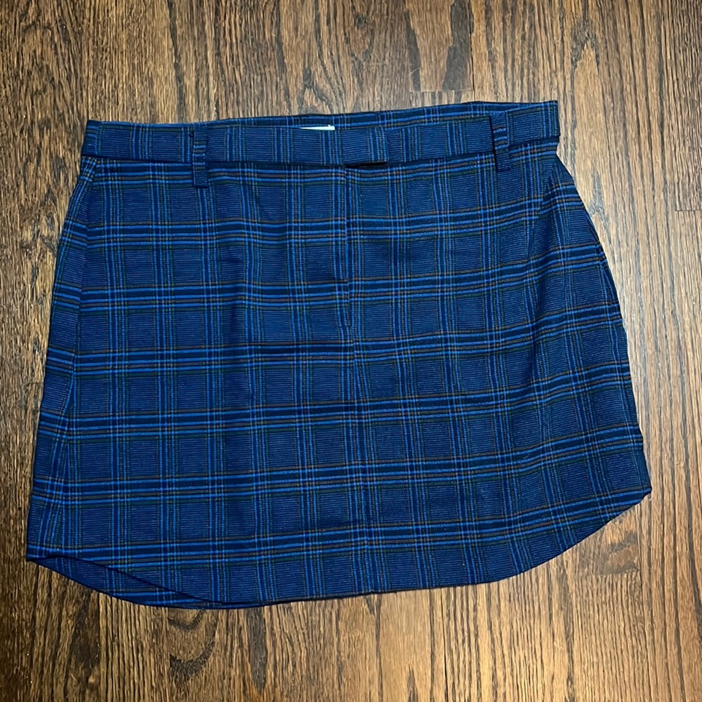 BB Dakota by Steve Madden Blue Plaid School Girl Mini Skirt Size 8